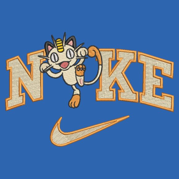 Nike Pokemon Meowth Embroidered Adult Unisex Crewneck Sweatshirt - Picture 11 of 15